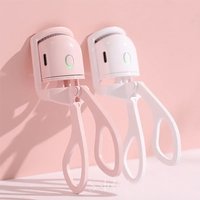 Rechargeable Heated Eyelash Curler with Lcd Screen Temperature Control Silicone Protective Pads Natural Curling Without Damage