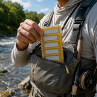 Aventik Super Clear ABS Slim Fly Fishing Box, Transparent Fly Storage Case with Slit Foam or Magnetic Compartments for Flies