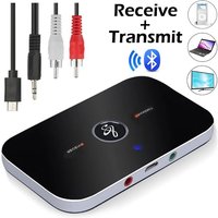 Bluetooth 5.0 Wireless Adapter Audio Transmitter Receiver RCA 3.5mm AUX Jack USB Dongle Stereo Music For Car kit PC TV Headphone