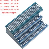 20pcs Blue PCB Board Breadboard Double Sided 3x7 4x6 5x7 7x9cm Universal PCB Experiment Prototype Circuit Boards Diy Electroni
