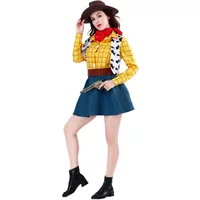 New Halloween Couple Family Cosplay Idea Costume Woody Jessie Outfits Movie Stage Carnival Party Full Set for Adults Men Women