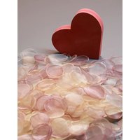 100 pcs Romantic Pink Organza Rose Petals Wedding & Home Decoration Supplies Marriage Party Photography Props