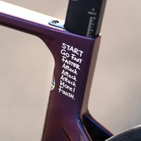 DIY Bicycle Stickers For Bicycle Frame And Handlebars “Go Fast,Attack More”Waterproof Decorative Incentive Sticker F5K1