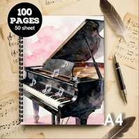 A4 size, music notebook,multi-purpose sheet music book, Suitable for beginners, professionals, composers - piano scores practice