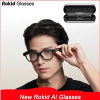 2025 New Rokid Glasses Leqi AI&AR Glasses-49g Ultra-Light 12-Language Real-time Translation AI Assistant for Business Meeting