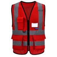 AYKRM 21 Farben (XS-8XL) Hi Vis Viz Warnwesten mit hoher Sichtbarkeit und reflektierender Reißverschlusstasche, Sicherheitswesten, Jacken- und Arbeits