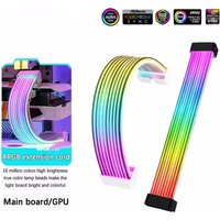 PC ARGB Sync Light Strip DIY Kit Suitable For Computer Power Supply ATX 24PIN GPU Video Card Cables And Case for 8Pin 24Pin