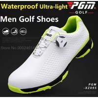 Pgm Golf Shoes Men Waterproof Sports Shoes Knobs Buckle Shoes Mesh Lining Breathable Slip Resistant Sneakers For Male Outdoor