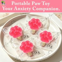 Transparent Jelly Cat Paw Popsicle Squishy Toy Clear Paw LollipopFidget SqueezeToy Soft TPR Stress Relief Decompression Hand TOY