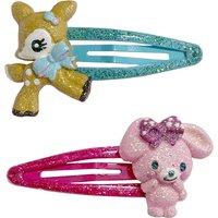 Hummingmint Bonbonribbon Hair Clips 2 Pieces Set Anime Cute Hair Pins and Clips Kawaii Hair Accessories for Girls Women