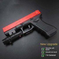 4X-Soft Bullet Toy Pistol Lower Magazine Manual Gun With Laser Airsoft Pistol Outdoor Sports CS For Children Game Gift
