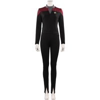 Star Series Prodigy Kathryn Janeway Trek Cosplay Halloween Party Role Coat Pant Suits Costume Adult Outfit