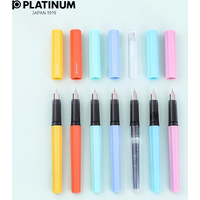 Platinum Fountain Pen F Tip 0.5mm Macaron Writing Caligraphy Fountain Pen School Supplies Office Accessories