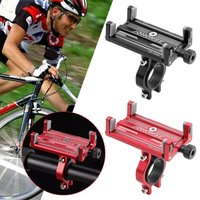 Universal Aluminum Bike Phone Mount MTB Phone Mount Stand Bicycle Holder Adjustable Bike Phone Holder For Scooter Bicycle Bike