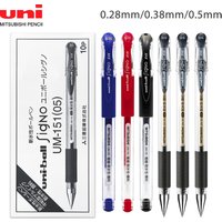 10 stücke Mitsubishi Uni Gel Stift UM-151 Hohe Kapazität Schnell Trocknend 0,38mm Business Büro Kugelschreiber Schule Liefert statione