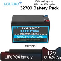 12V 8Ah LiFePO4 Lithium Iron Phosphate Rechargeable Battery With 10A BMS for Fish Finder, Scooter, Light, Kids Car