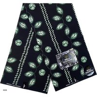 Black African Wax Prints , Batik Wax 100% Cotton Fabric | Tissu Wax Pagne 6 Yards Women Dress Cloth
