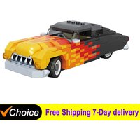 NEW 488Pcs Technical Super Sport Hot Flame Car Building Block City Vehicle Classic Desktop Ornament Toys for Kids Boys Gifts