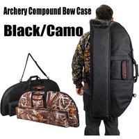 115cm Soft Padded Compound Bow Case Backpack Arrow Quiver Pocket