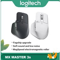 Logitech MX Master 3S Wireless Bluetooth Mouse, Master Series - Ergonomic, Silent, High-End Office Mouse in Graphite