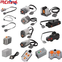 For Power Functions Parts Building Blocks Steering Servo Motor Battery Box Infrared Remote Control Receiver for Legoeds