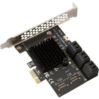 PCI-E 1X to SATA3.0 6 Port Extender PCI Express 6Gbps Desktop Computer Adapter