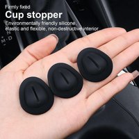 Car Water Cup Groove Silicone Pad Auto Mounted Shock Absorber Water Cup Limiter Universal Anti-collision Noise Reduction Decal