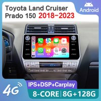 10.25" 2Din Android Car Radio Multimedia DVD Player For Toyota Land Cruiser Prado 150 2018-2023 Navigation GPS Carplay Head Unit image 4