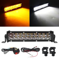 1PCS 12V 24V Car LED Working Spotlight Set Aluminum White Yellow Flashing Daytime Running Light For Jeep 4x4 ATV 4WD SUV