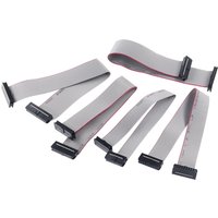 1pcs 2.0mm Pitch FC 6/8/10/12/14/16/18/20/24/26/30/34/40/44/50 Pin Gray Flat Ribbon Data Cable 10-50cm For DC3 IDC Male Header