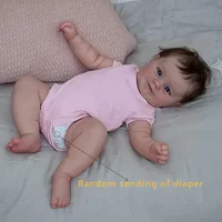 BZDOLL Lifelike 50cm Soft Silicone Reborn Baby Doll 20inch Alive Newborn Bebe Lovely Dress Up Toy Child Birthday Gift