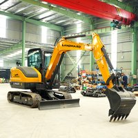 Construction Machinery 6 Ton High Quality Cabin Crawler Excavator Diesel Tractor 3.5 Ton Hydraulic Compact Excavators Customized