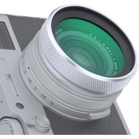 Haoge LUV-X54W Metal Lens Hood with MC UV Multicoated Ultraviolet Lens Filter for Fujifilm Fuji X100VI X100V Camera Silver
