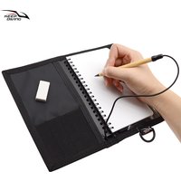 Scuba Diving Writing Pad Notebook Underwater Slate Gear with Pencil Clip PU Leather & PP Polypropylene Wearing Resistance