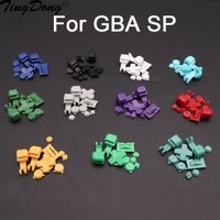 Plastic Full Set Buttons For GBA SP A B L R Select Start Power On Off Volume Buttons D Pad key