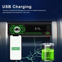 1 DIN Car In-Dash Stereo, Multi-Interface RCA/USB/SD/AUX-IN, Color Backlight, Plug & Play, Perfect Gift for Car Enthusiasts