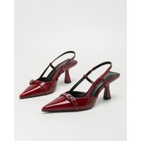 Ladies' Fashion Elegant Patent Leather Pointed-Toe Stilettos, Comfortable Simple and Versatile Thin High Heels