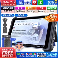 MUCAR 892BT Auto-Diagnosegerät Kostenlose KI CANFD DoIP Alle Systeme Auto-Scan-Tool ECU-Codierung Bidirektionaler OBD2-Scanner 35 Reset-Funktionen