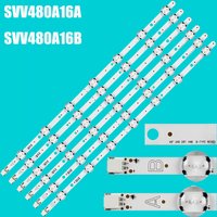6pcs LED Backlight Bar For Hitachi 48HK6T64 48HK6T74 48HB6T72U 48HK6T74U VESTEL 48" UHD DRT VNB A B-Type VES480QNDS-2D-N1 N11