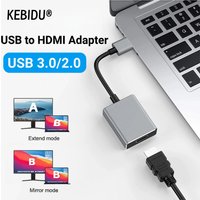 USB 3.0 to HDMI Adapter 1080P Multiple Displays Audio Video Card Converter for Windows macOS Laptops Monitors TVs Projectors