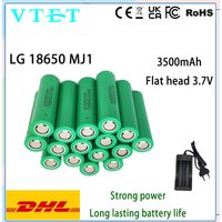 VTET new 18650 lithium battery 3500mAh 3.7v 25A INR18650 MJ1 high-power electric tool battery 18650 rechargeable battery+charger