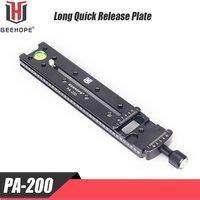 GEEHOPE PA-200 Long Quick Release Plate 200mm Arca Swiss Universal Standard Rail Nodal Slide Metal Clamp for DSLR Camera Lens