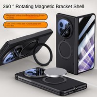 For OPPO Find N5 Case Luxury PU Leather Magsafe Ring Stand Magnetic Protective Back Cover case For Find N5 N 5 Full Cover Shell