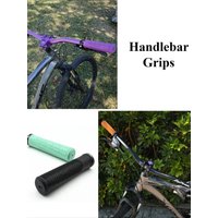AliExpress NONE 1 Pair Single Lock-On Mountain Bike Grips 22.2mm - Rubber Handlebar Grips with Aluminum Clamp for MTB, Downhill & Trail Riding