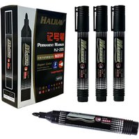 10Pcs Black Permanent Marker Pens Set Waterproof Non-Fading Quick Dry Markers for Logistics Express Shipping Office Supplies