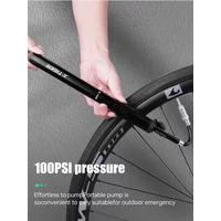 X-TIGER Bicycle Pump 100PSI Mini Portable MTB Road Bike Pump Aluminum Manual Air Pump Tire Inflator Cycling Pump Accessories