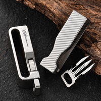 Premium Titanium Alloy Men's Belt Buckle Outdoor Portable Detachable Waist Clip EDC Multi-functional Car Keychain