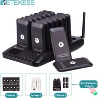 RETEKESS TD157 Restaurant Pager System Pagers 984ft Long Range Beepers for Food Truck Bars Food Court No Vibration Mode