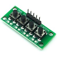 DIY Kit 1x4 4 Independent Key Button Keypad Keyboard Module Mcu for Arduino Student Class Design Graduation Project Experiment