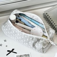 Pencil Bag Multifunctional Dot Design Pencil Case Large Capacity Stationery Pouch Stationery Organizer Bags Back To School